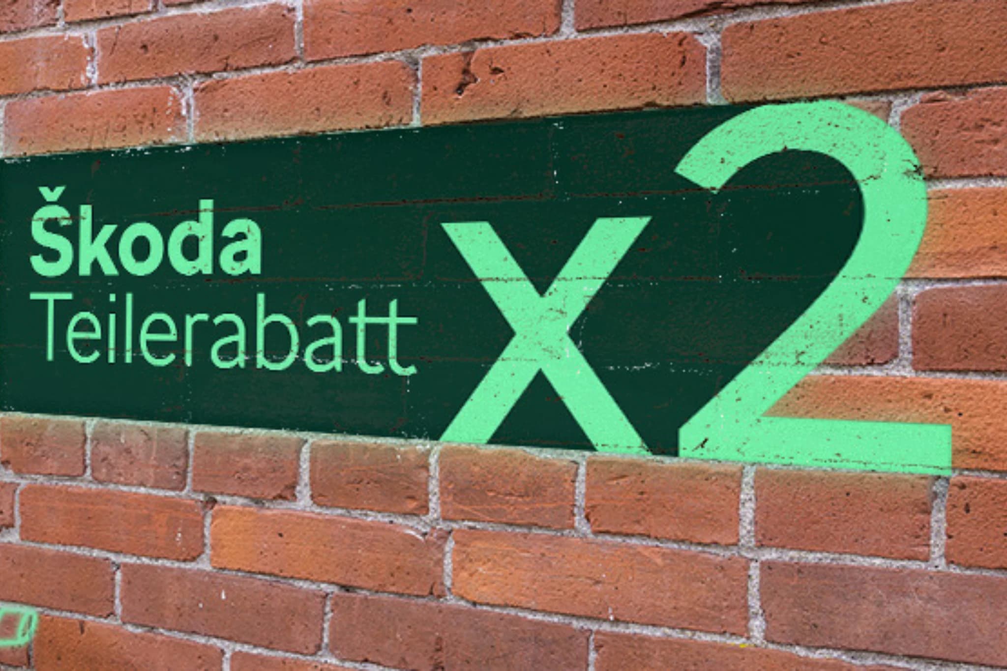 Škoda Teilerabatt x2 Header Image